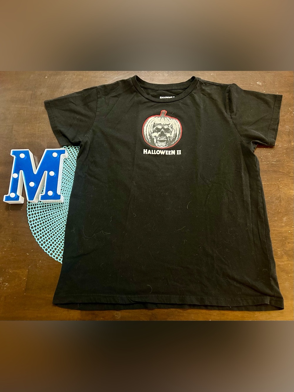 Halloween II Michael Myers Pumpkin Skull Horror Slasher Shirt  Black Size: 2XL